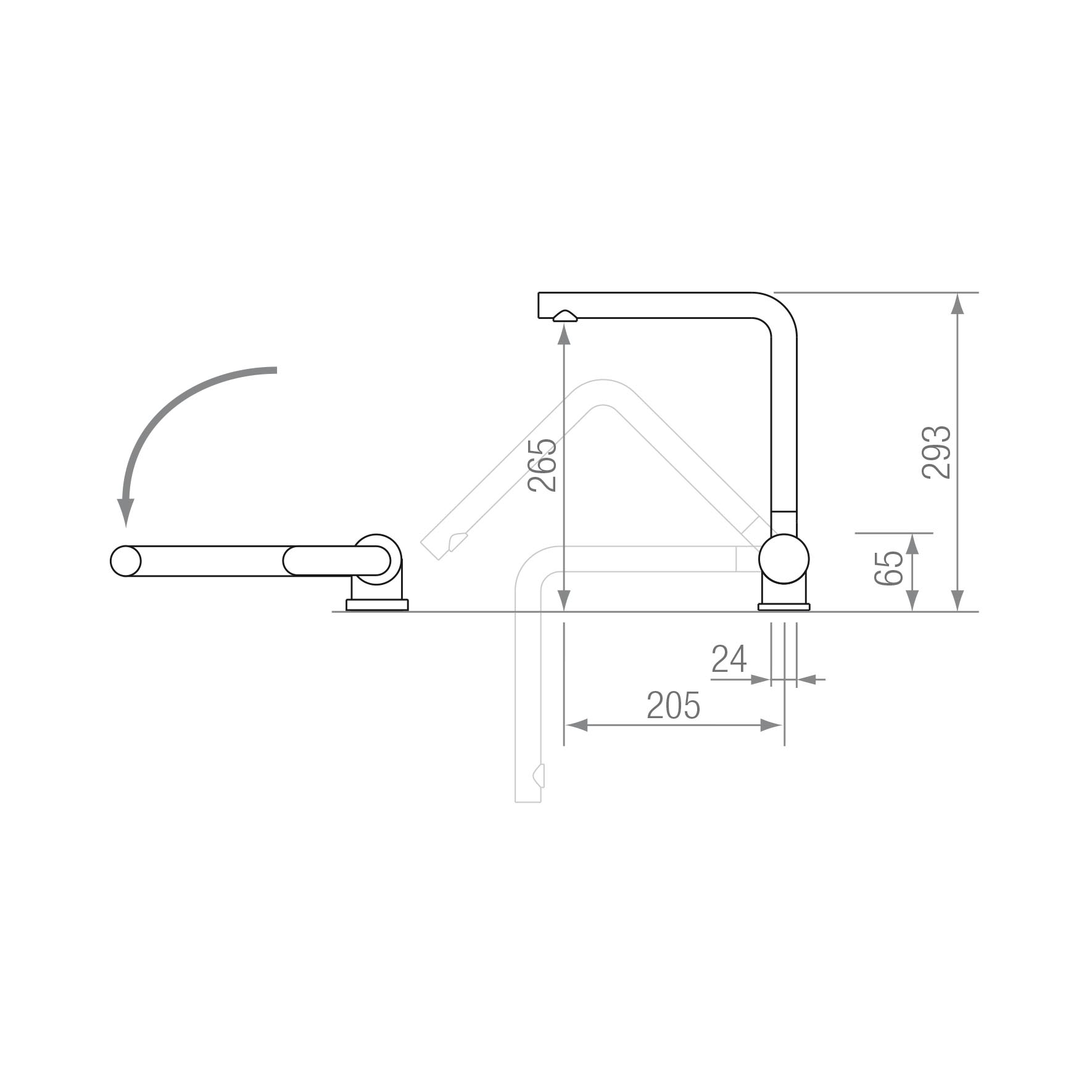 MONOMANDO AS-200 ABATIBLE