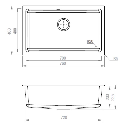 CUBETA GRT TI 7040 GRIS