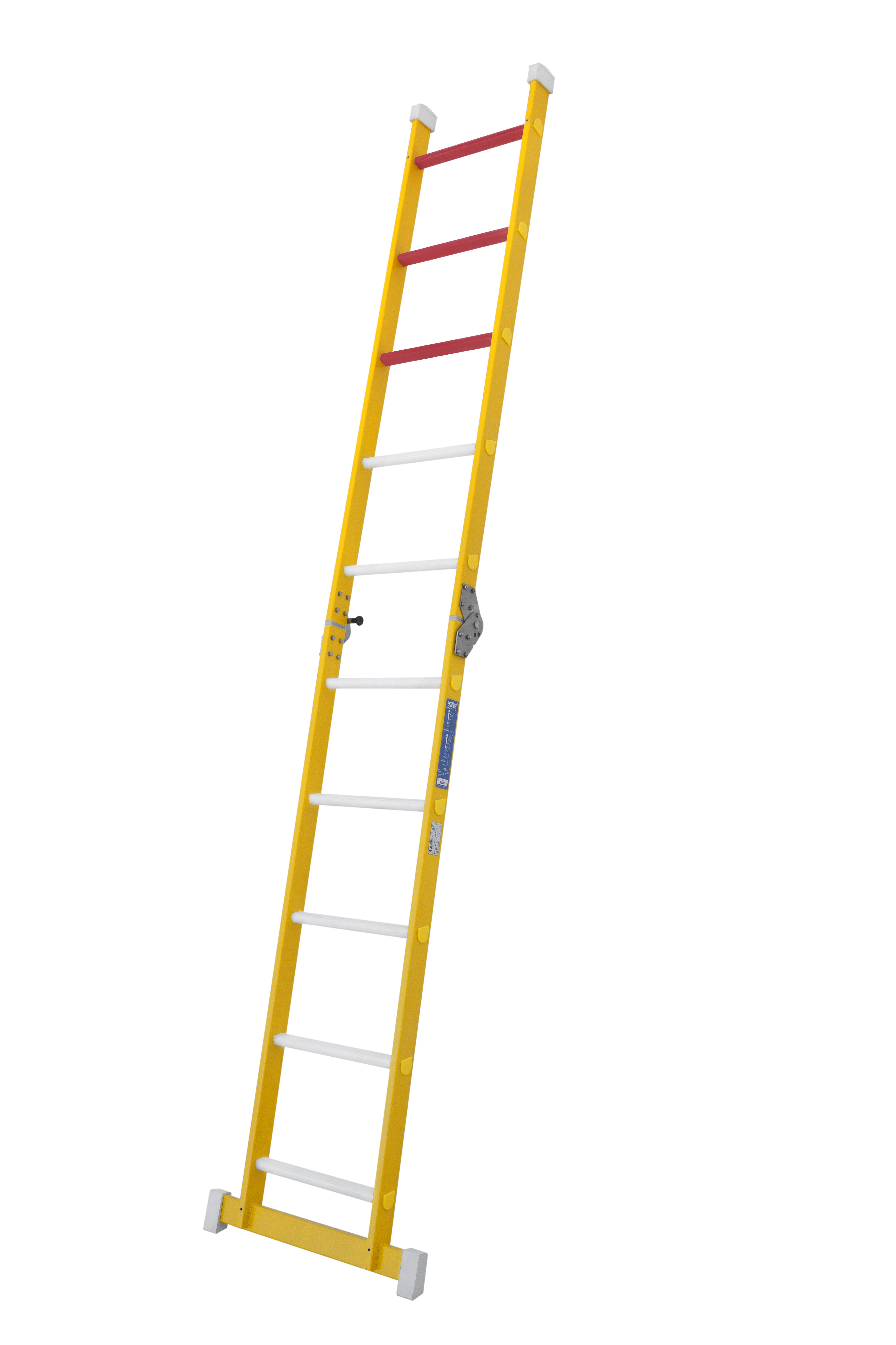 ESCALERA FIBRA 1 TRAMO 10P PLEGABLE 1,46-2,84