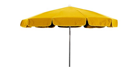 PARASOL 2 M. ALU 28/32 AMARILLO
