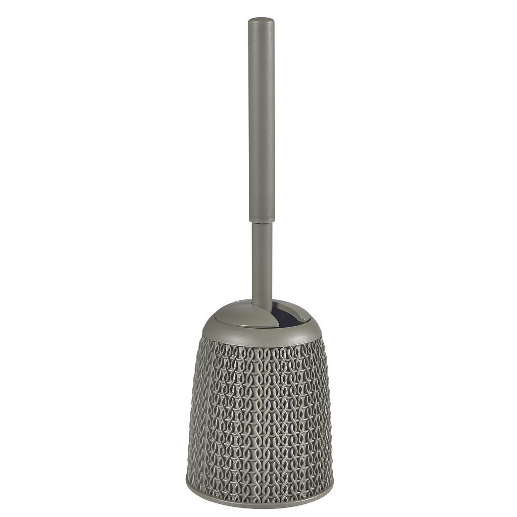 ESCOBILLERO BAÑO KNIT MARRON