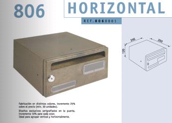 BUZON HORIZONTAL BLANCO