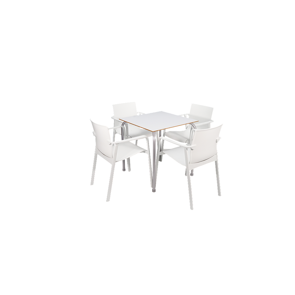 MESA BAHIA 70X70 BLANCA