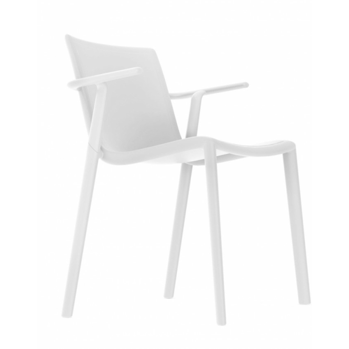 SILLA CON BRAZOS KAT BLANCA