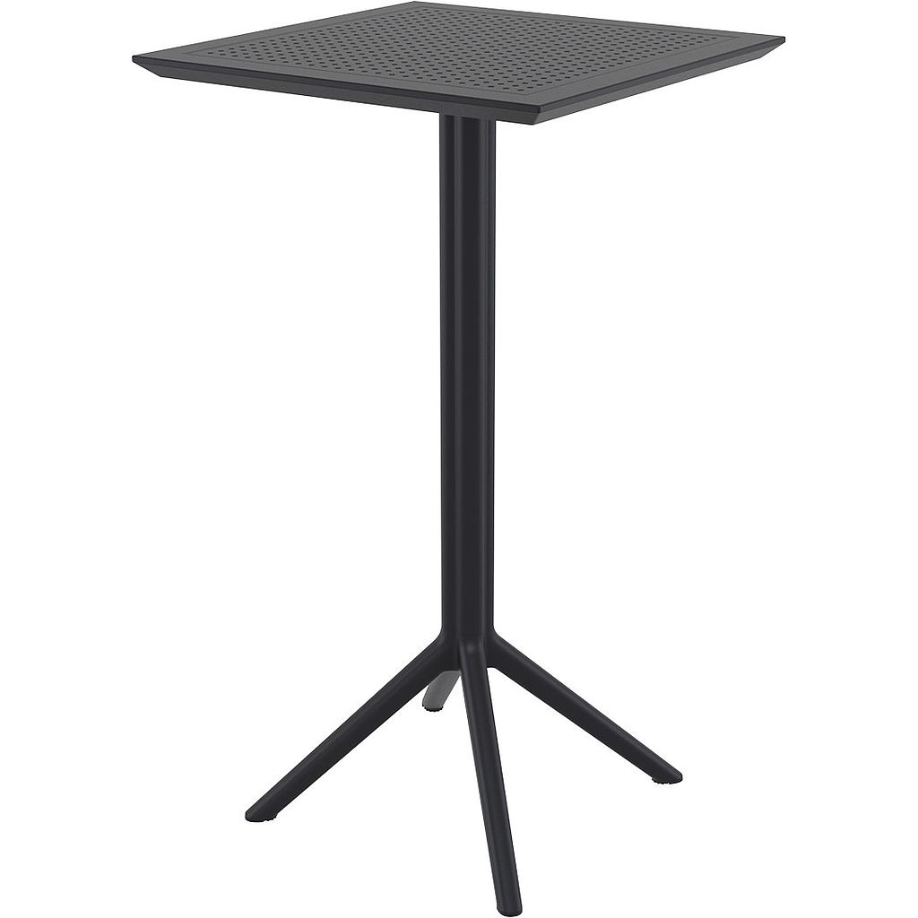 MESA ALTA SKY BAR 60X60 NEGRA